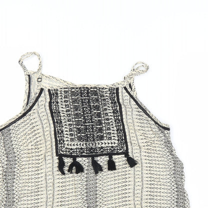 Womens UK Size 10 Matalan Beige Camisole T-Shirt