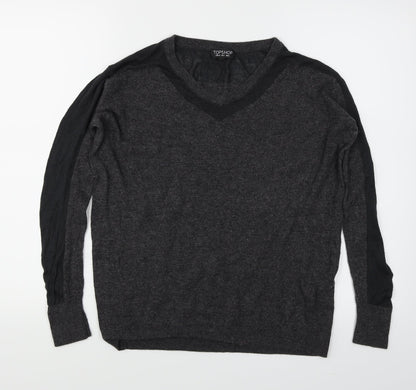 Topshop Womens Grey   Pullover Jumper Size 6