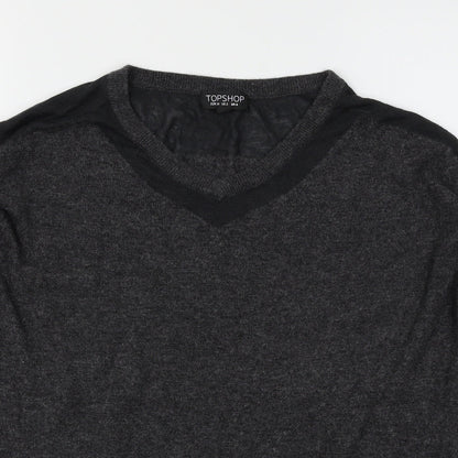 Topshop Womens Grey   Pullover Jumper Size 6