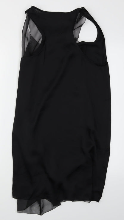 Womens UK Size 8 Topshop Black Camisole Blouse