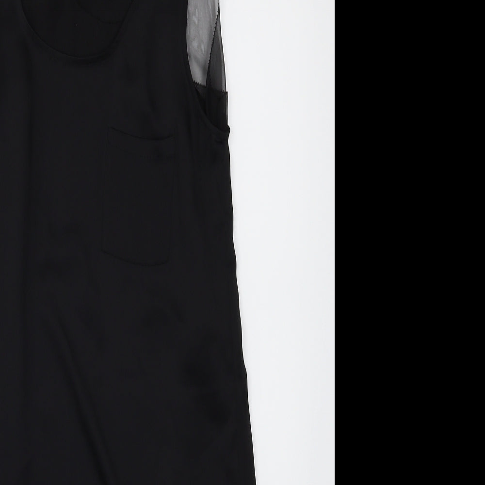 Womens UK Size 8 Topshop Black Camisole Blouse
