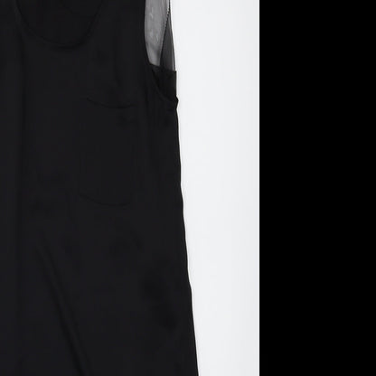 Womens UK Size 8 Topshop Black Camisole Blouse
