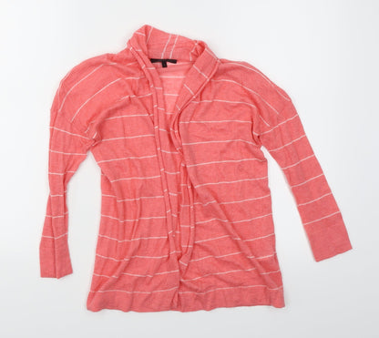 Great Plains Womens Pink Striped  Cardigan Jumper Size S