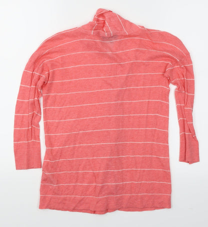 Great Plains Womens Pink Striped  Cardigan Jumper Size S