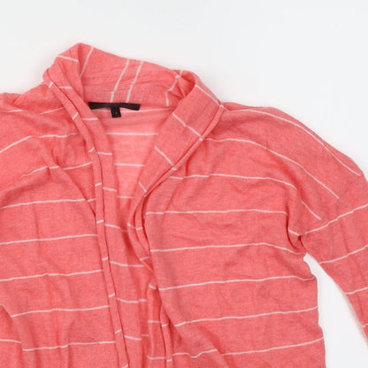 Great Plains Womens Pink Striped  Cardigan Jumper Size S