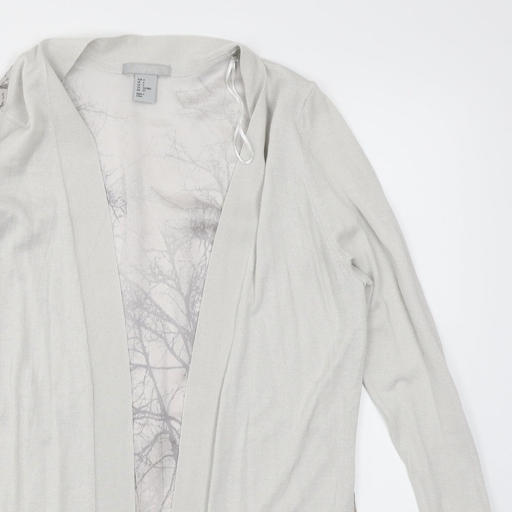 H&M Womens Grey   Cardigan Jumper Size S