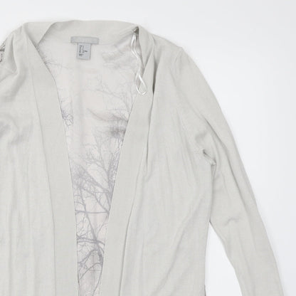 H&M Womens Grey   Cardigan Jumper Size S