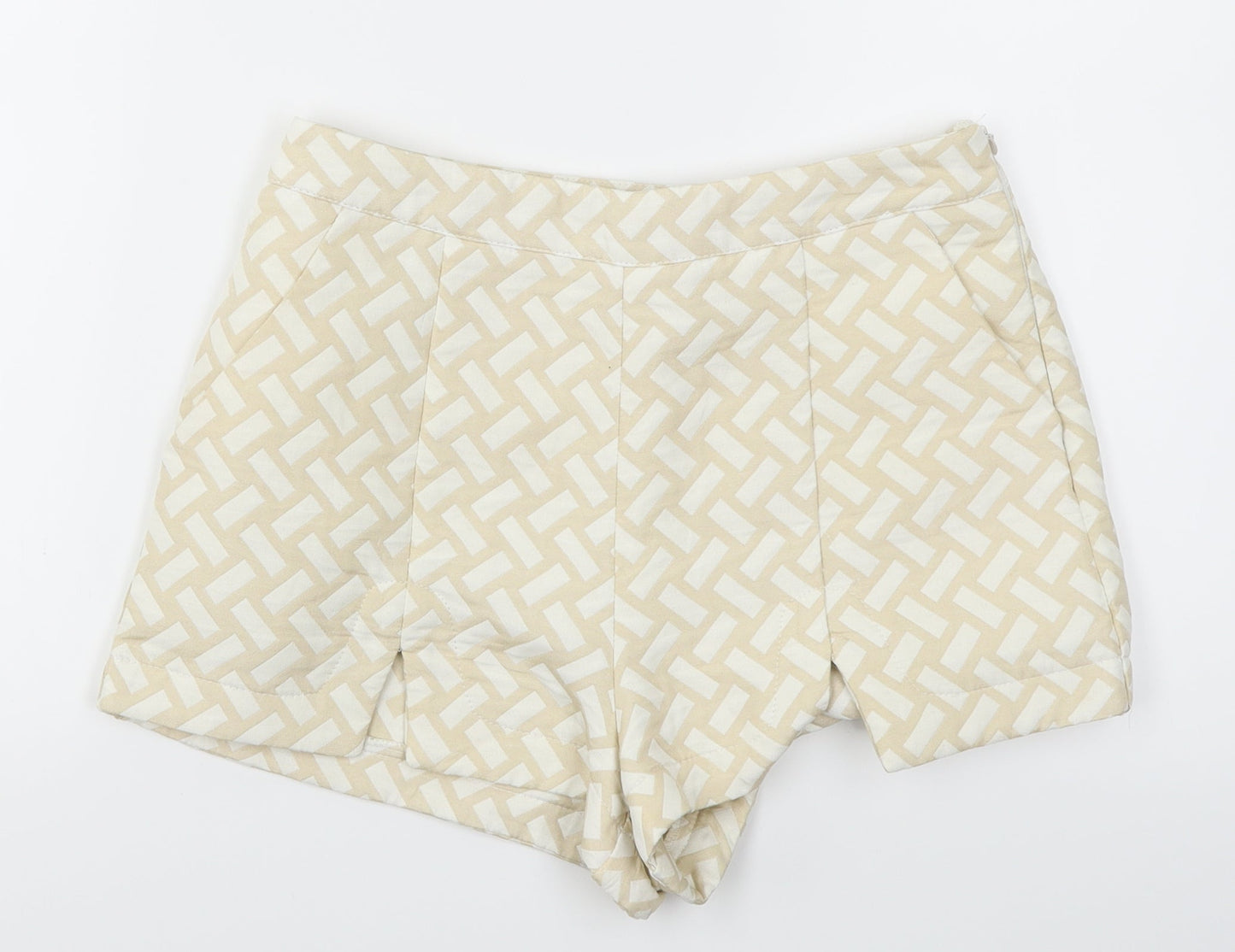 Missguided Womens Beige   Hot Pants Shorts Size 8