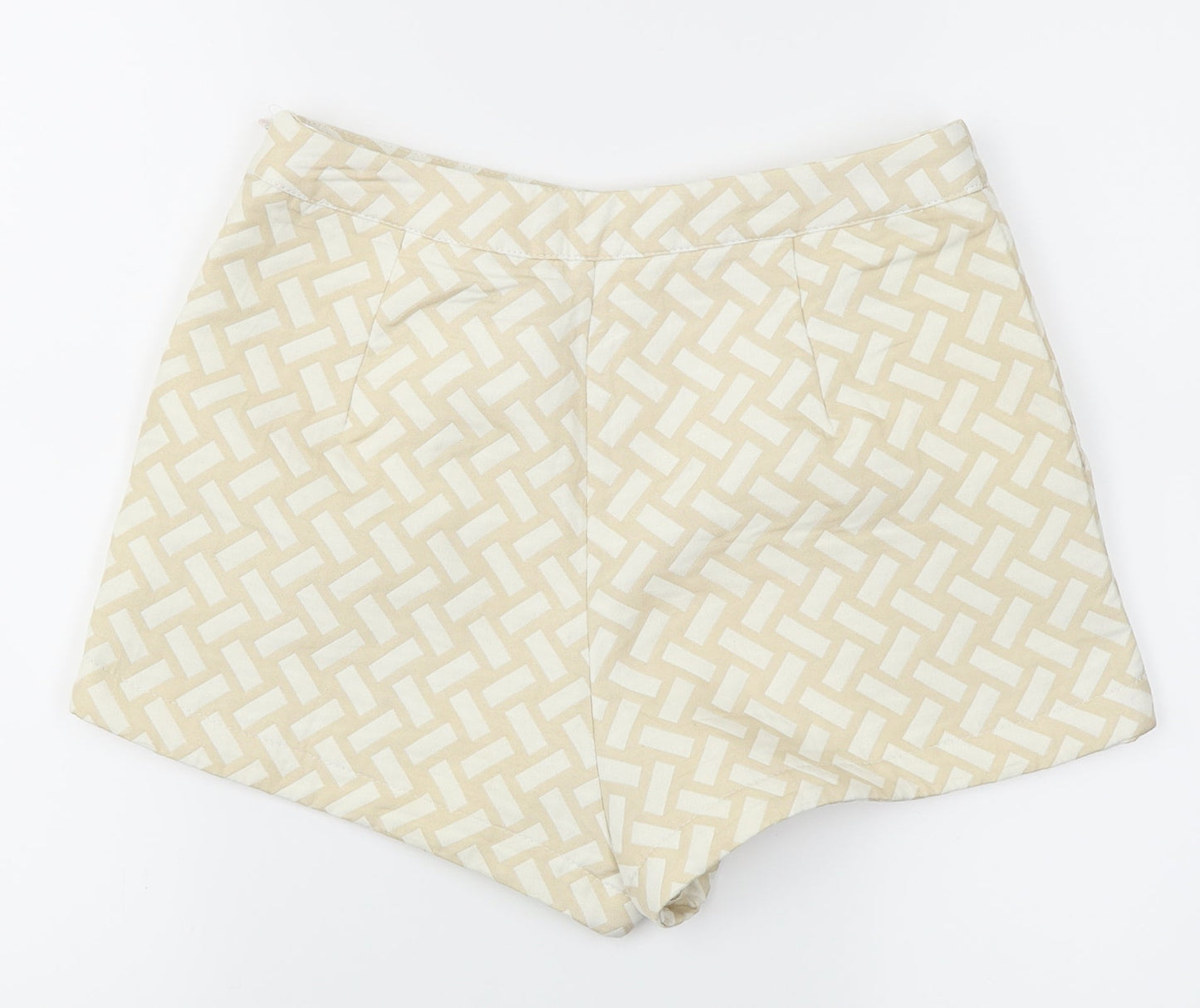 Missguided Womens Beige   Hot Pants Shorts Size 8