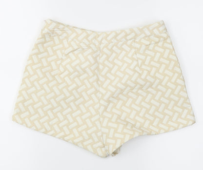 Missguided Womens Beige   Hot Pants Shorts Size 8