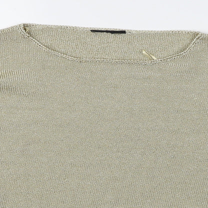 Preoworn Womens Gold   Cropped T-Shirt Size 10