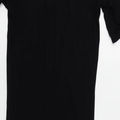 Preworn Womens Black   T-Shirt Dress  Size 6