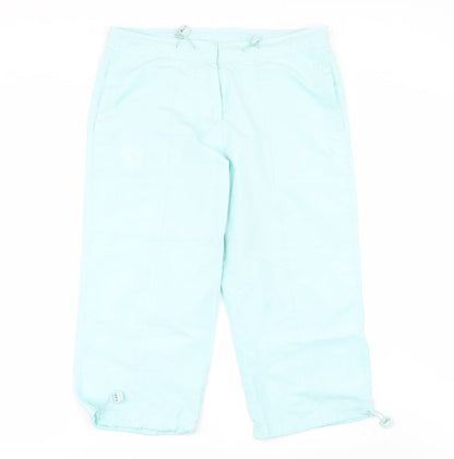 Embargo Womens Green   Cropped Trousers Size 14 L20 in