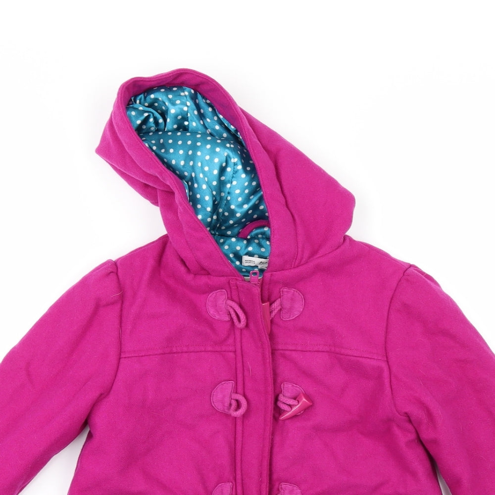 Marks and Spencer Girls Pink   Duffle Coat Coat