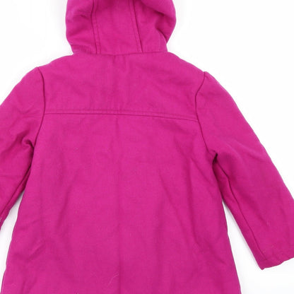 Marks and Spencer Girls Pink   Duffle Coat Coat