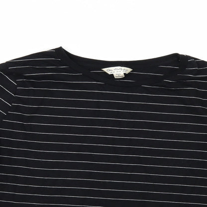 Womens UK Size 14 Miss Selfridge Black Basic T-Shirt