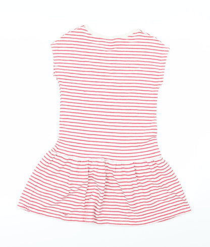 NEXT Girls Ivory Spotted Ramie Fit & Flare  Size 10 Years
