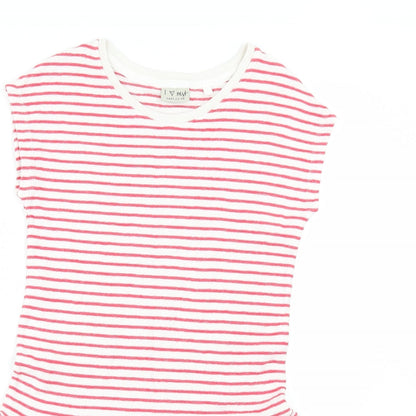 NEXT Girls Ivory Spotted Ramie Fit & Flare  Size 10 Years