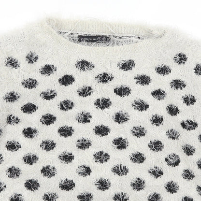 Atmosphere Womens Grey Paisley  Pullover Jumper Size 6