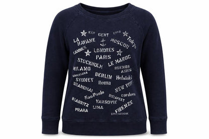 J Crew Womens Blue   Pullover Sweatshirt Size XS  - Cities
