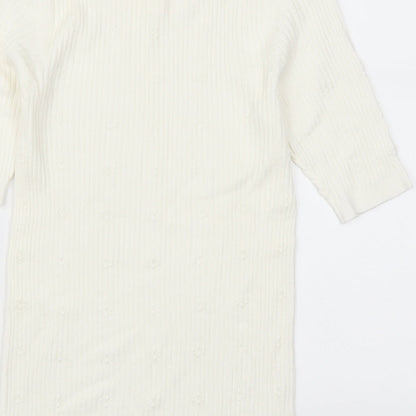 F&F Womens White   Pullover Jumper Size 6