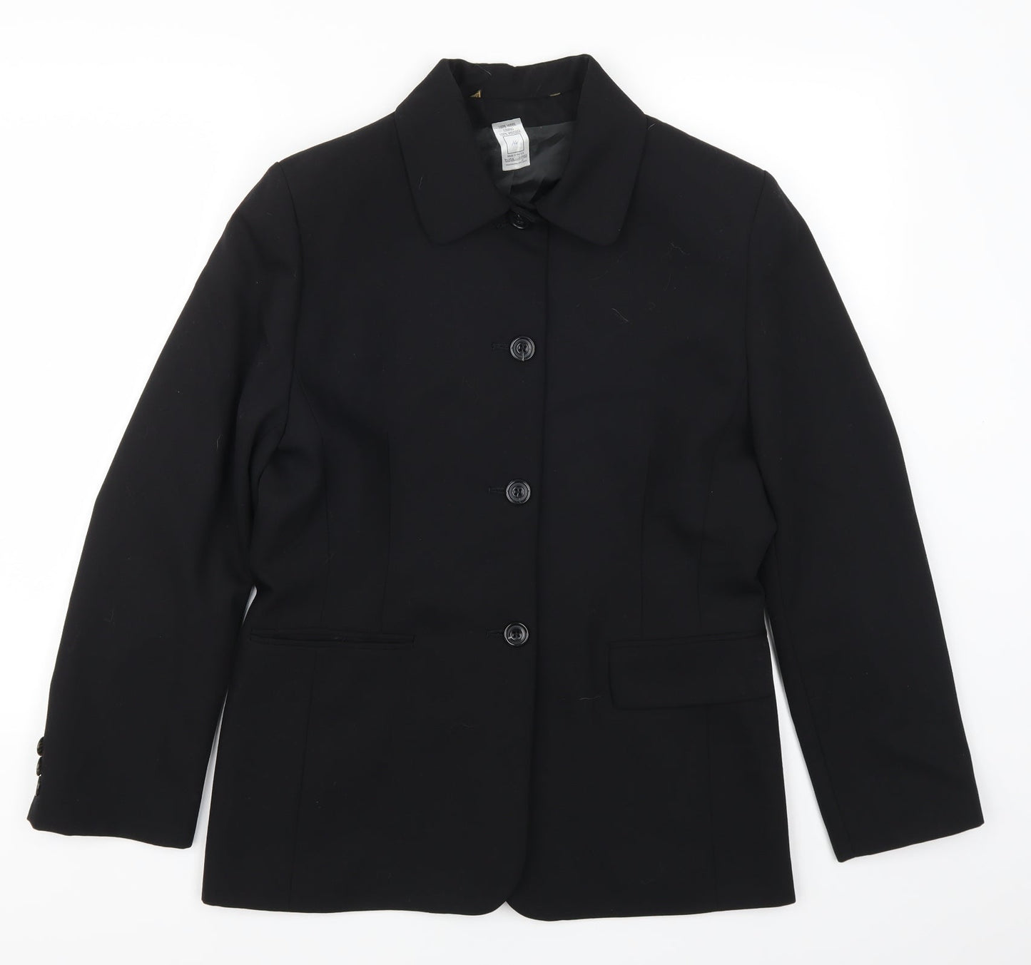 Womens UK Size 14 Preworn Regular Black Suit Jacket