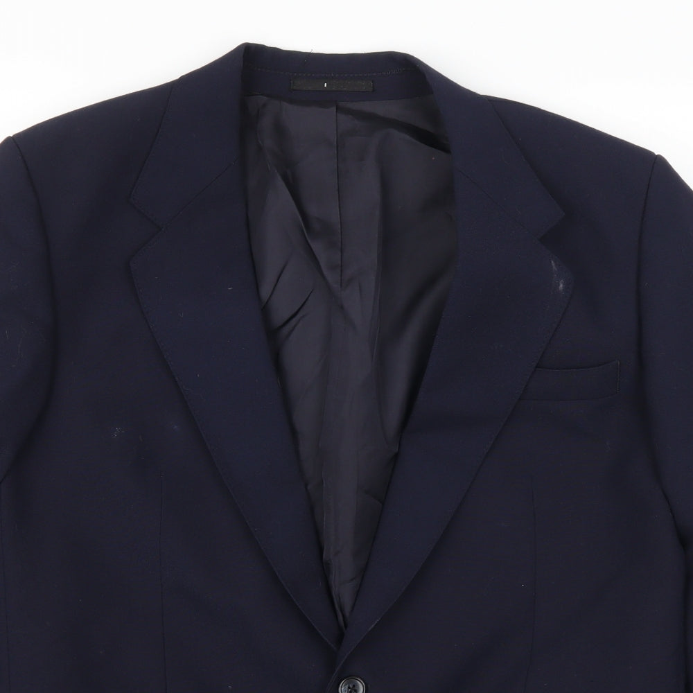 International Fashion Mens Blue   Jacket Suit Jacket Size 40