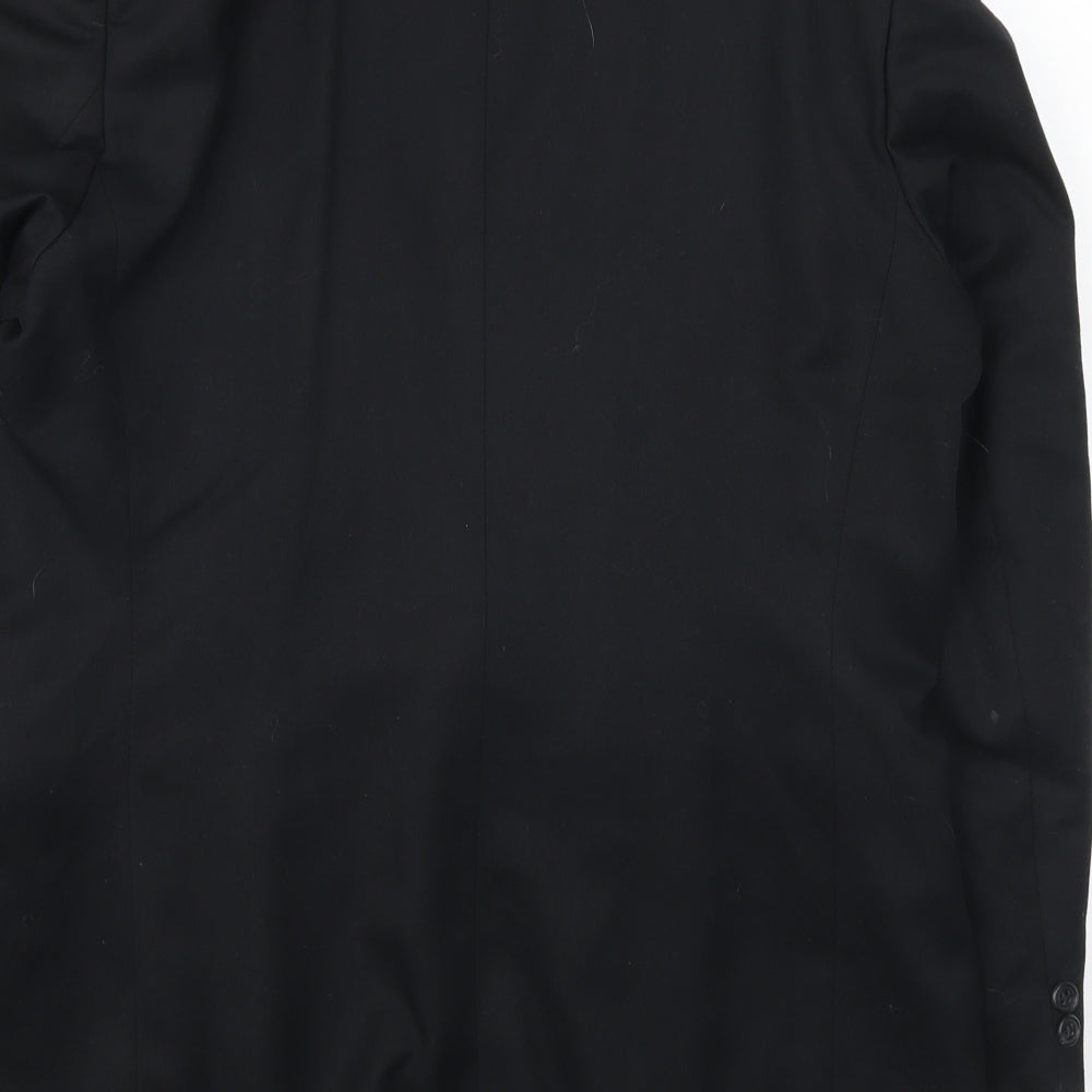 International Fashion Mens Black   Jacket Suit Jacket Size 38