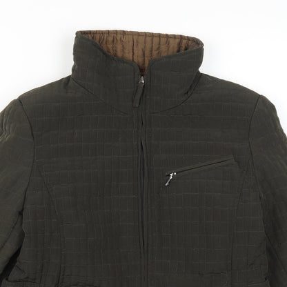 Womens UK Size S Gallery Green Quilted Coat