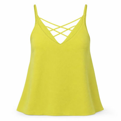 Womens UK Size 8 River Island Green Basic Tank