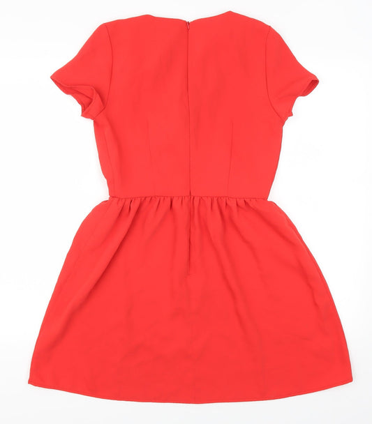 George Womens Red   Skater Dress  Size 8