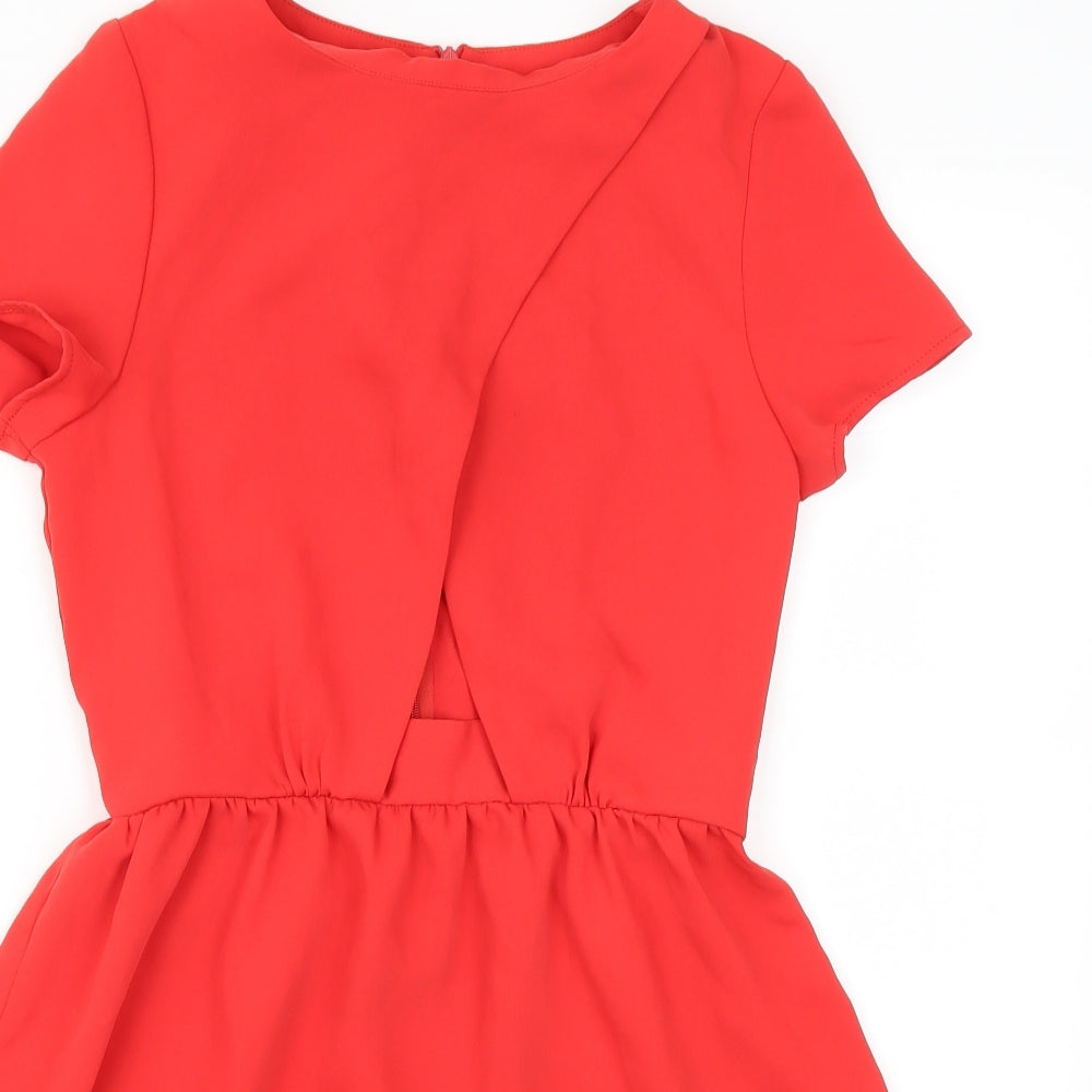 George Womens Red   Skater Dress  Size 8