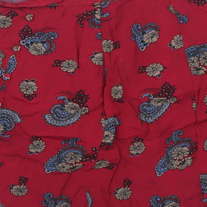Miss Selfridge Womens Pink Paisley  Mini Skirt Size 8