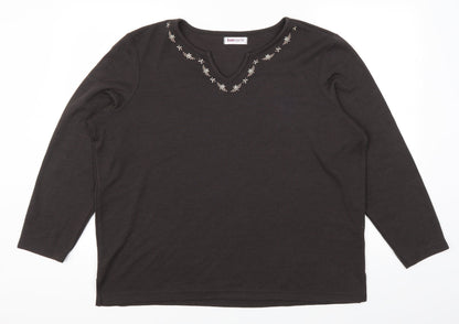 Bonmarché Womens Brown   Pullover Jumper Size L