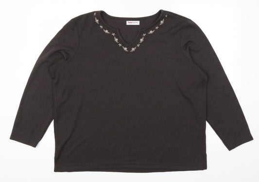 Bonmarché Womens Brown Pullover Jumper Size L