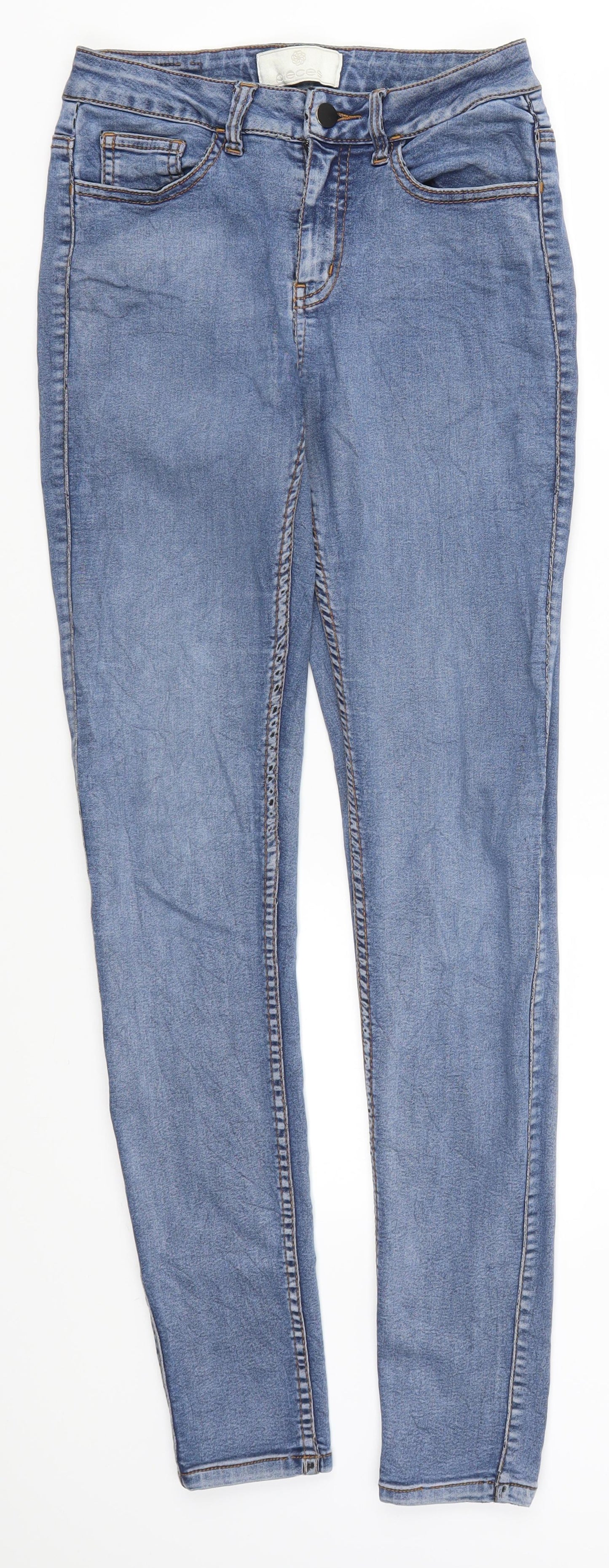 Womens UK Size 26 in Pieces Regular Fit Skinny Blue Jeans