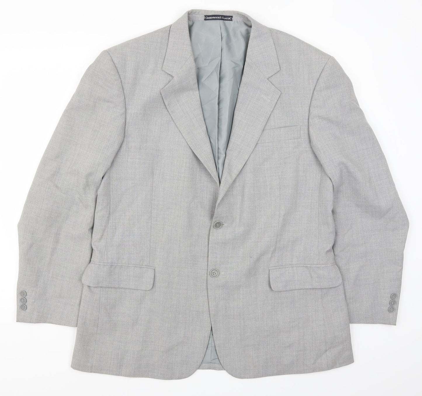 Mens UK Size 42 Greenwoods Regular Grey Suit Jacket
