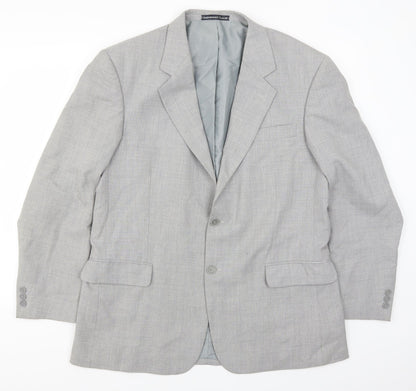 Mens UK Size 42 Greenwoods Regular Grey Suit Jacket