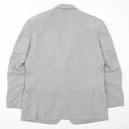 Mens UK Size 42 Greenwoods Regular Grey Suit Jacket