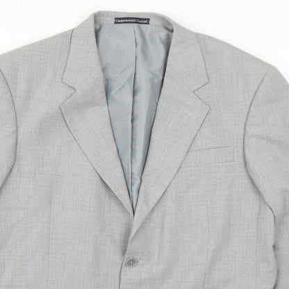 Mens UK Size 42 Greenwoods Regular Grey Suit Jacket