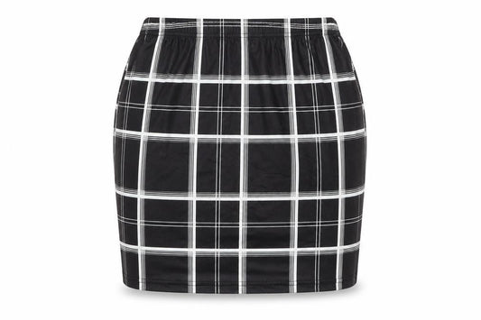 SHEIN iShein Womens Black Check  Maxi Skirt Size M