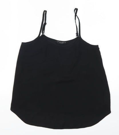 Womens UK Size 8 Dorothy Perkins Black Basic Tank