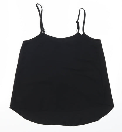 Womens UK Size 8 Dorothy Perkins Black Basic Tank