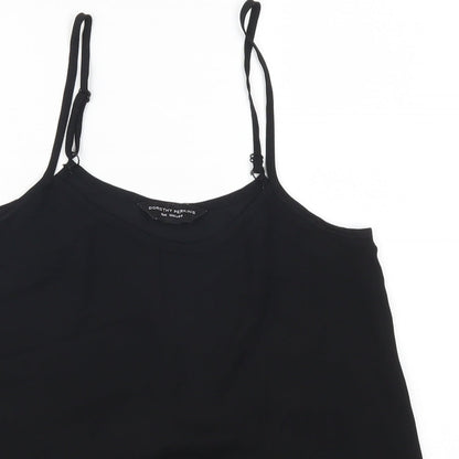 Womens UK Size 8 Dorothy Perkins Black Basic Tank
