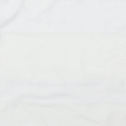 Womens UK Size 12 Papaya White Basic T-Shirt