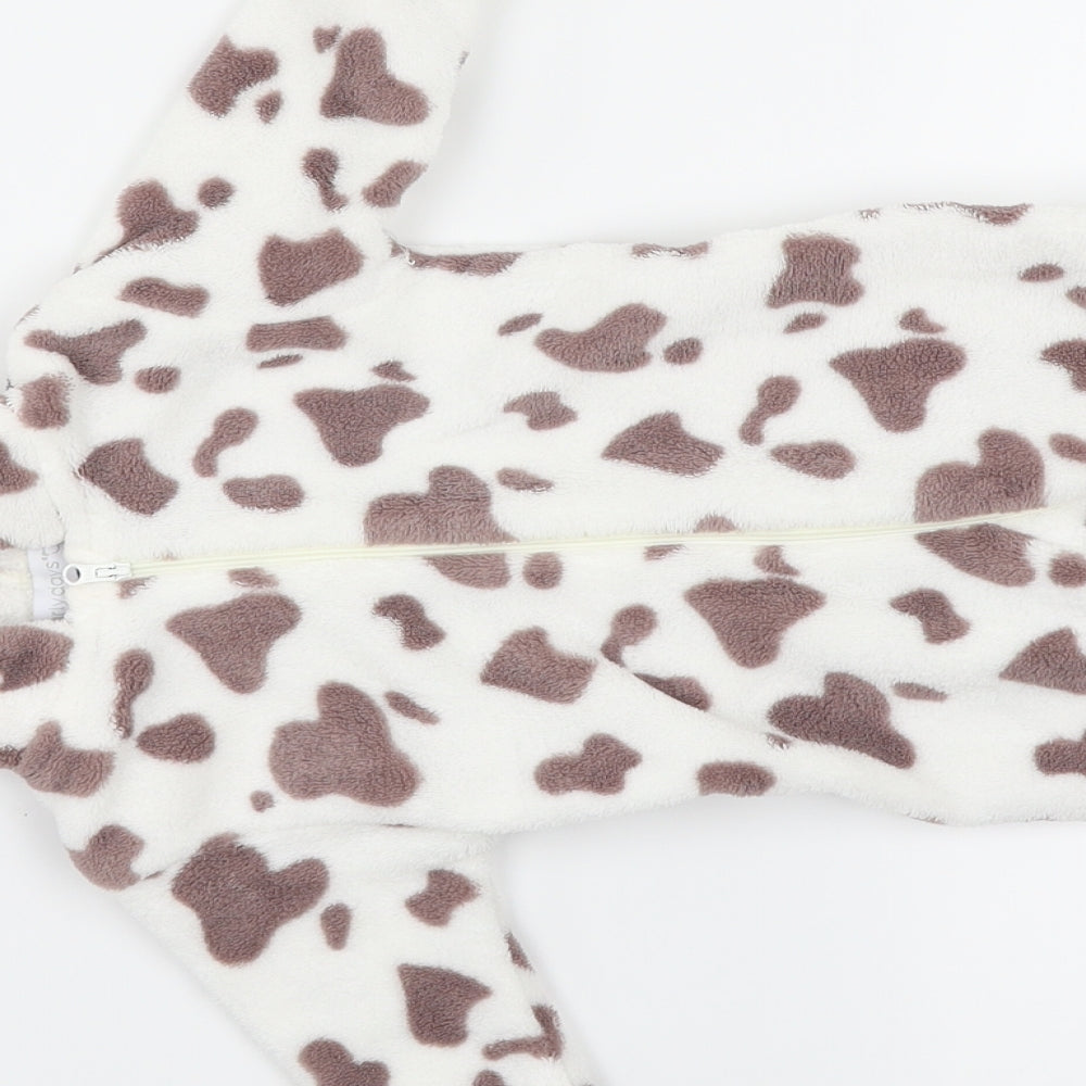Early Days Girls White Animal Print  Kaftan One Piece Size 0-3 Months  - Cow