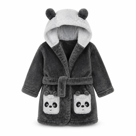 George Girls Grey Solid  Kaftan Robe Size 3-6 Months  - Panda