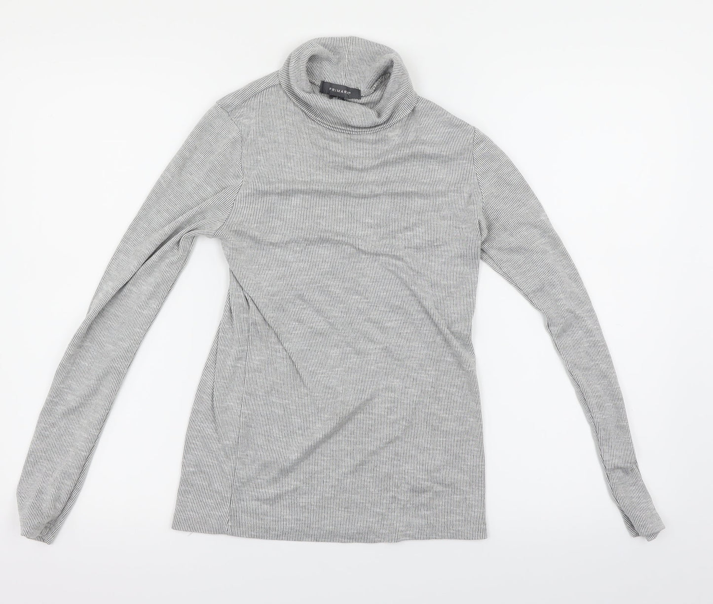 Primark Womens Grey Striped  Pullover Jumper Size 12