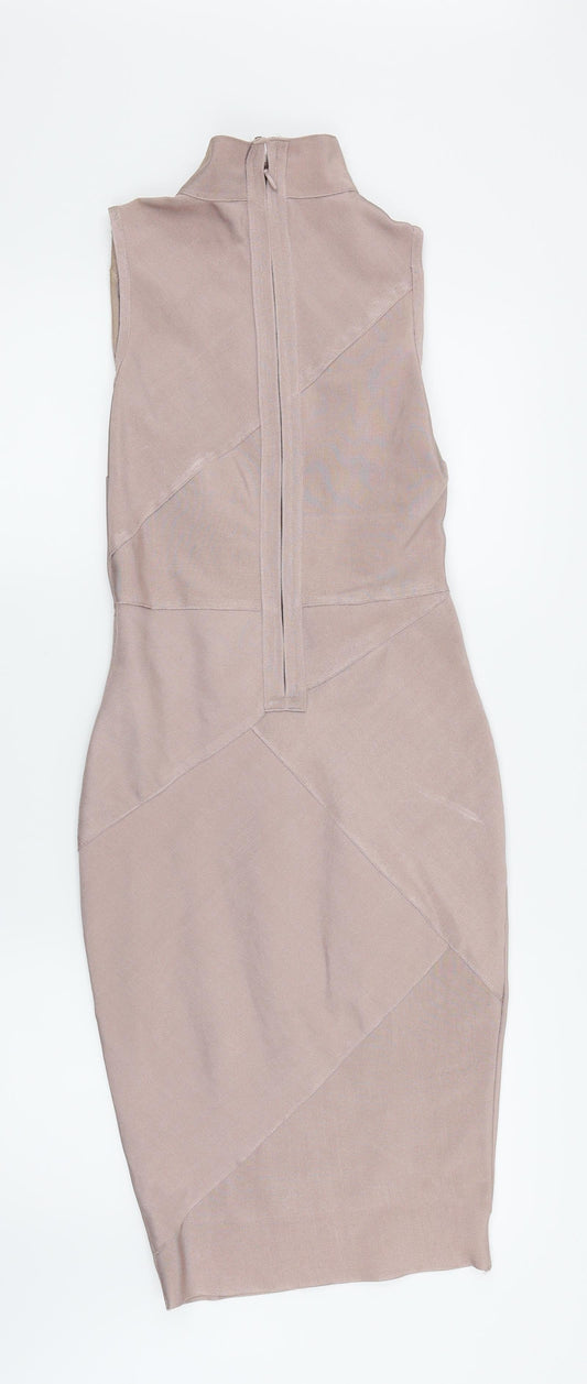 Misguided Womens Pink   Pencil Dress  Size 6