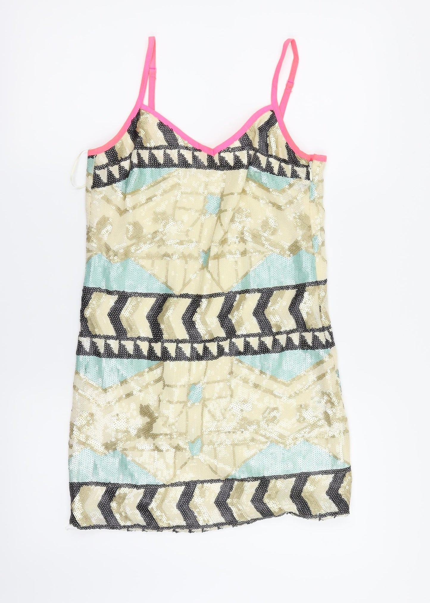 Womens UK Size 6 Miss Selfridge Multicoloured Camisole Tank
